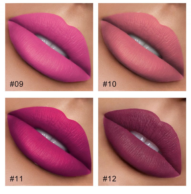 Pen Matte Liquid Lip Gloss Misty Velvet Lipstick Wodoodporna Nieprzywierająca Szkliwo Do Ust