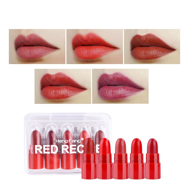 Red Series Mini Szminka Velvet Matte Lipstick Długotrwały Sztyft Do Makijażu Ust