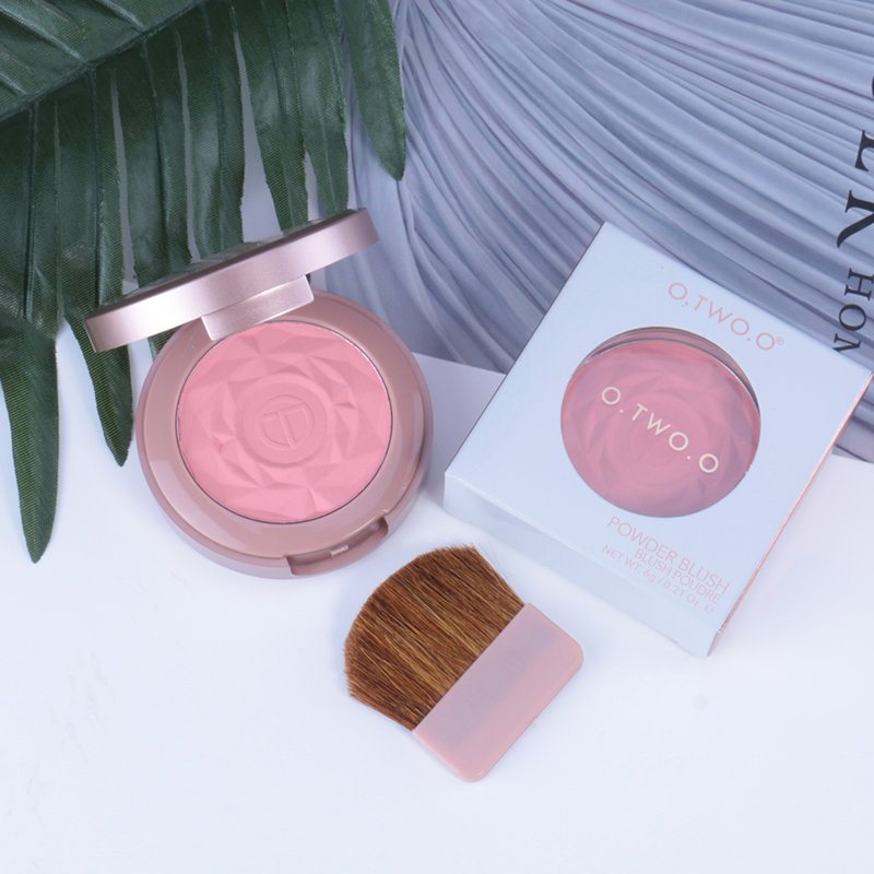 Rose Makeup Blush Długotrwały Rumieniec Do Twarzy Łatwy Do Pokolorowania Rozjaśniający Twarz Drobny Puder Brzoskwiniowy