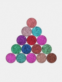 Tz Pressed Glitters Single Eyeshadow Diamond Rainbow Eyes Make Up Cosmetics