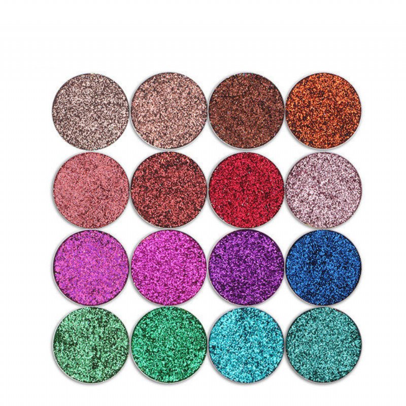 Tz Pressed Glitters Single Eyeshadow Diamond Rainbow Eyes Make Up Cosmetics