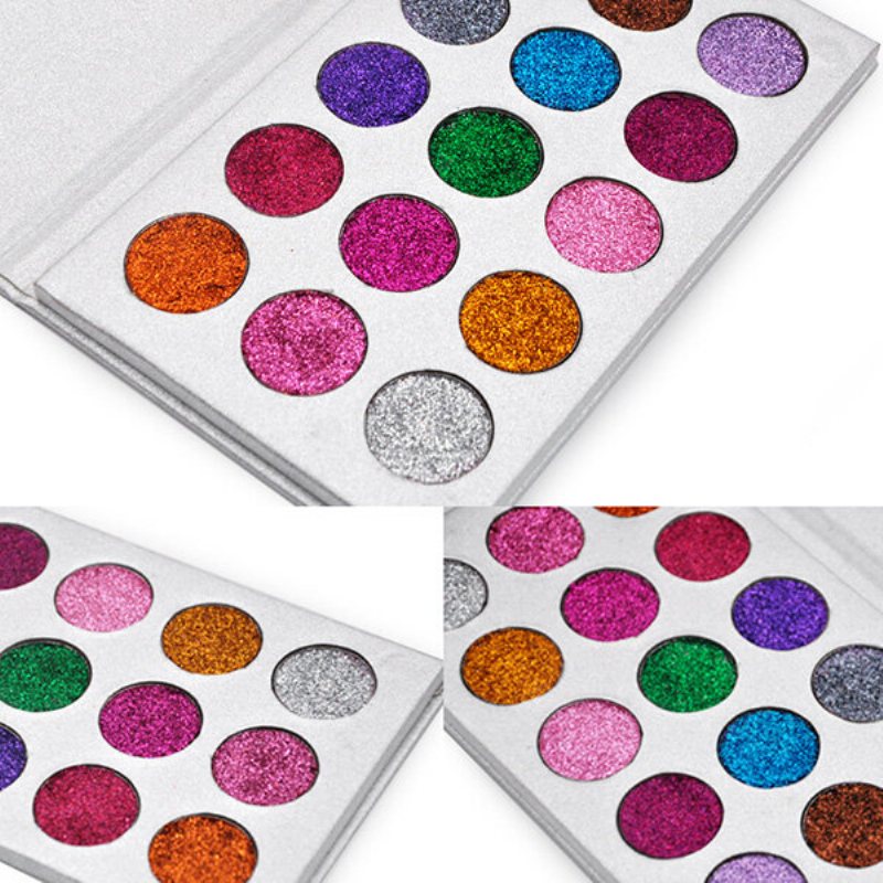 Veronni 15 Paleta Kolorowych Cieni Do Powiek Z Brokatem Diamond Rainbow Make Up Cosmetic Pressed Glitters Eye Sh