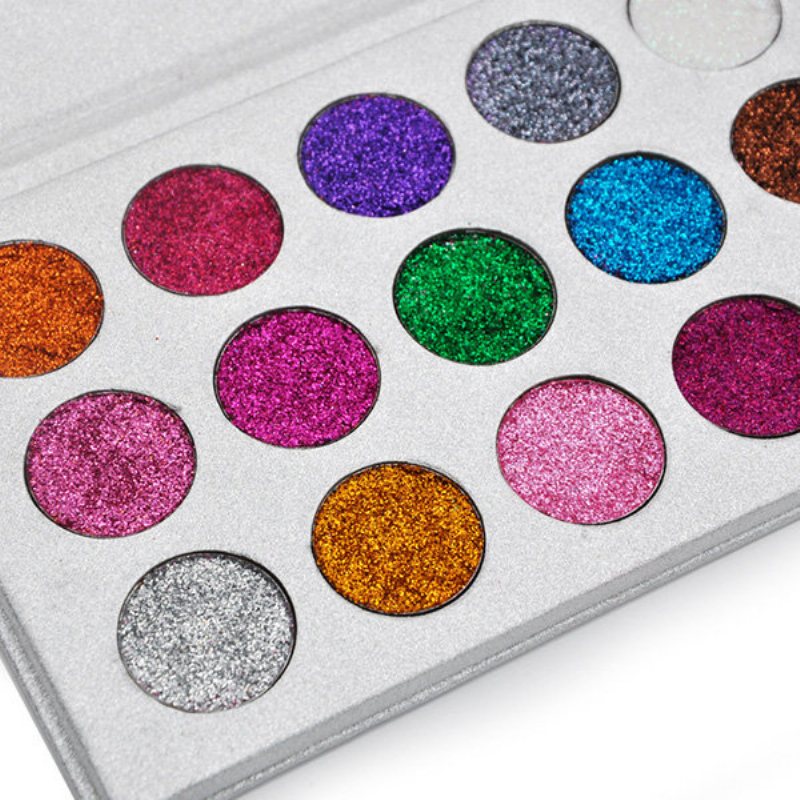 Veronni 15 Paleta Kolorowych Cieni Do Powiek Z Brokatem Diamond Rainbow Make Up Cosmetic Pressed Glitters Eye Sh