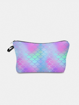 Wielofunkcyjna Przenośna Kosmetyczka Fish Scale Women Travel Wash Storage Bag