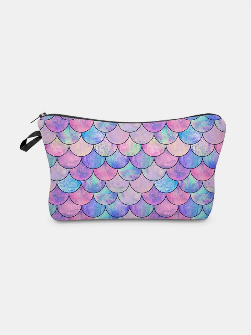 Wielofunkcyjna Przenośna Kosmetyczka Fish Scale Women Travel Wash Storage Bag