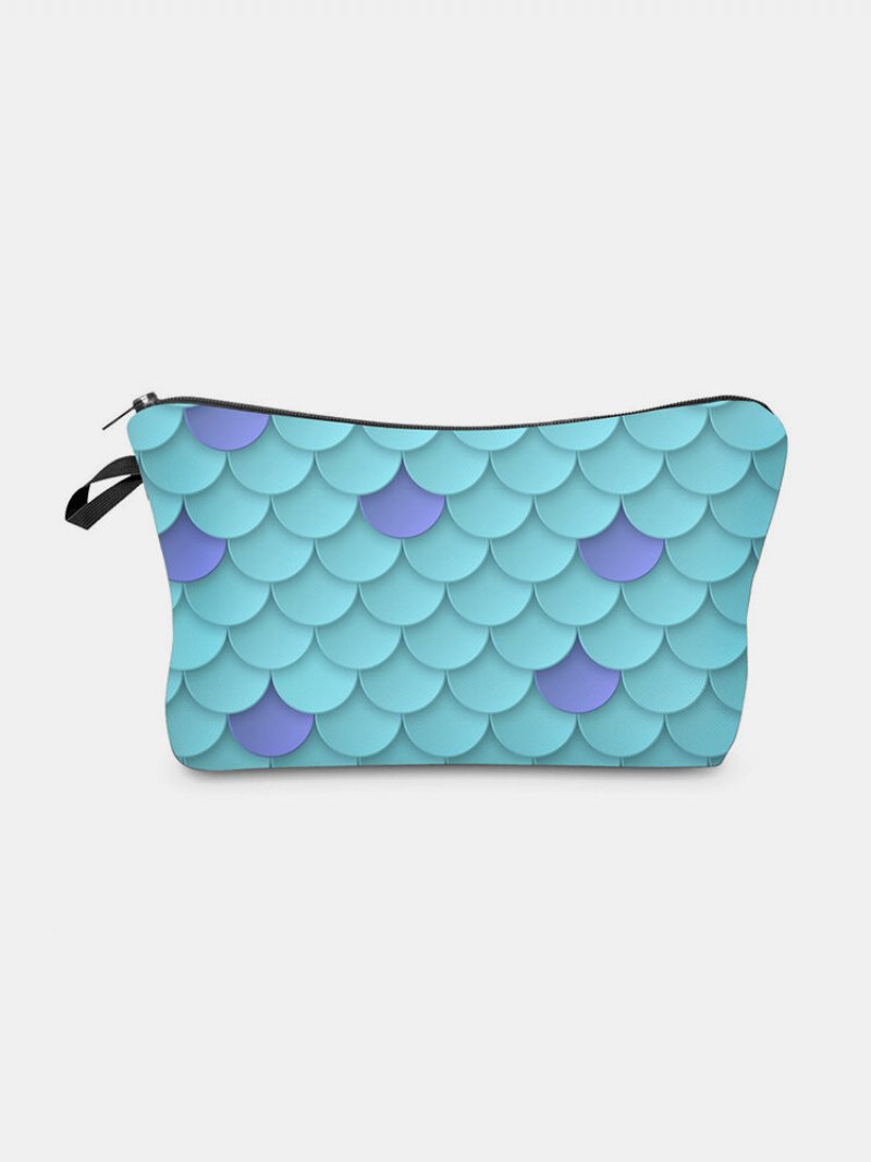 Wielofunkcyjna Przenośna Kosmetyczka Fish Scale Women Travel Wash Storage Bag