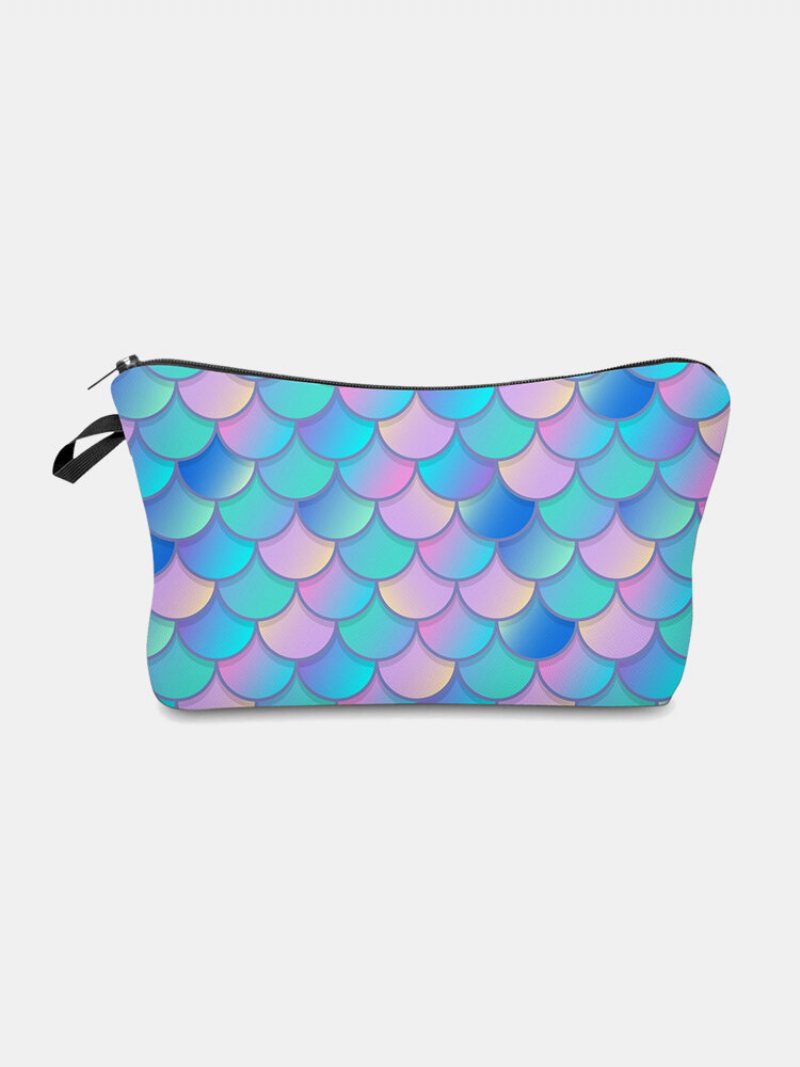 Wielofunkcyjna Przenośna Kosmetyczka Fish Scale Women Travel Wash Storage Bag