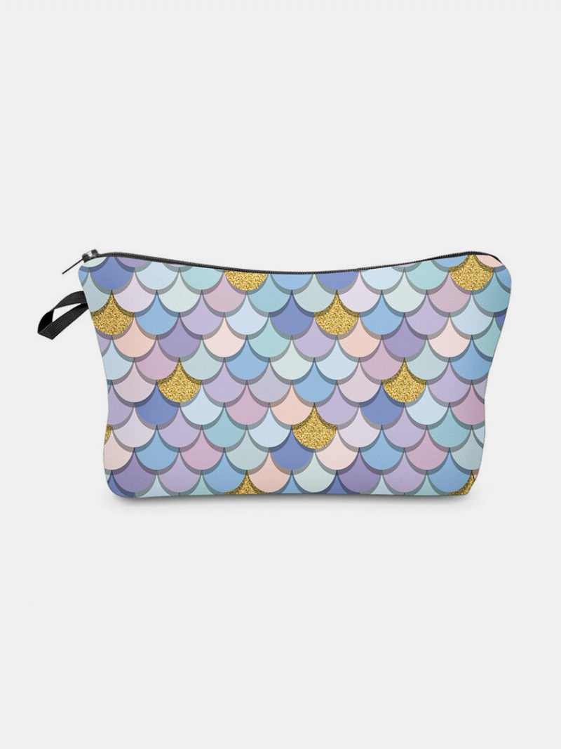 Wielofunkcyjna Przenośna Kosmetyczka Fish Scale Women Travel Wash Storage Bag