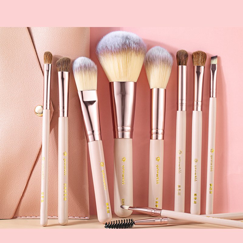 Zestaw Pędzli Do Makijażu Puder Kosmetyczny Cień Do Powiek Podkład Blush Blending Beauty Make Up Brush Z Uchwytami Na Pędzle Do