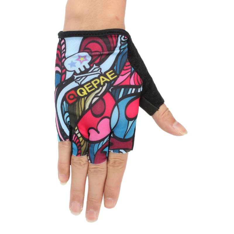 Qepae Mężczyźni Kobiety Half Finger Rękawiczki Outdoor Sports Jazda Na Rowerze Górskim