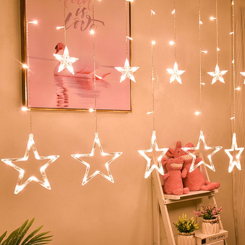 3m Twinkle Star String Lights Wodoodporne Kurtyny Świetlne Z Gwiazdą Ze Zmianą Koloru Na Ślub Christmas Home Garden Party Festival Decoration