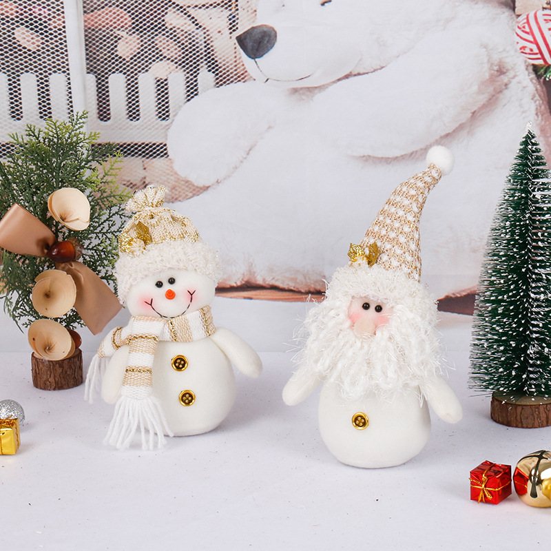 Dekoracja Świąteczna Old Man Snowman Doll Śliczna Kreatywny Prezent