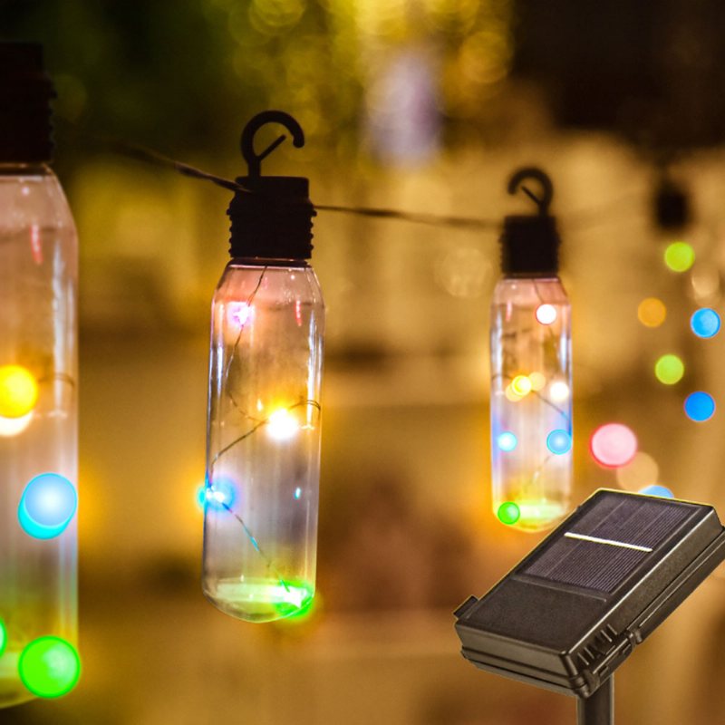 Fancy Outdoors Party Decoration Led Tube String Light Zasilany Energią Słoneczną Wodoodporny Drut Miedziany Ciepły Biały Kolorowy