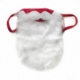 Maska Świętego Mikołaja Do Brody Zabawna Sukienka Czerwona Świąteczna Pyłoszczelna Bawełniana Na Twarz