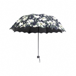 Potrójnie Składany Wiatroodporny Parasol Podróżny Anti-uv Sun Classic Tender Lily Umbrella