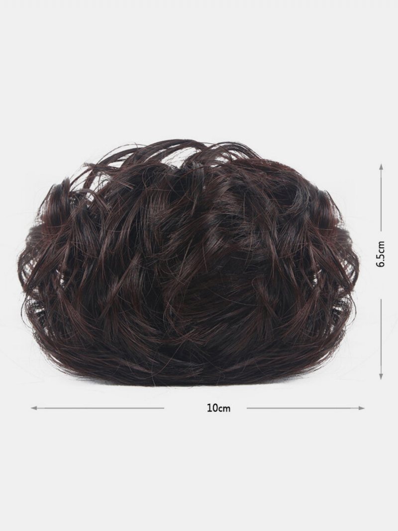 8 Kolorów Catch Clip Krótkie Kręcone Przedłużanie Włosów Half-ball Head Bridal Fluffy Wig Bag