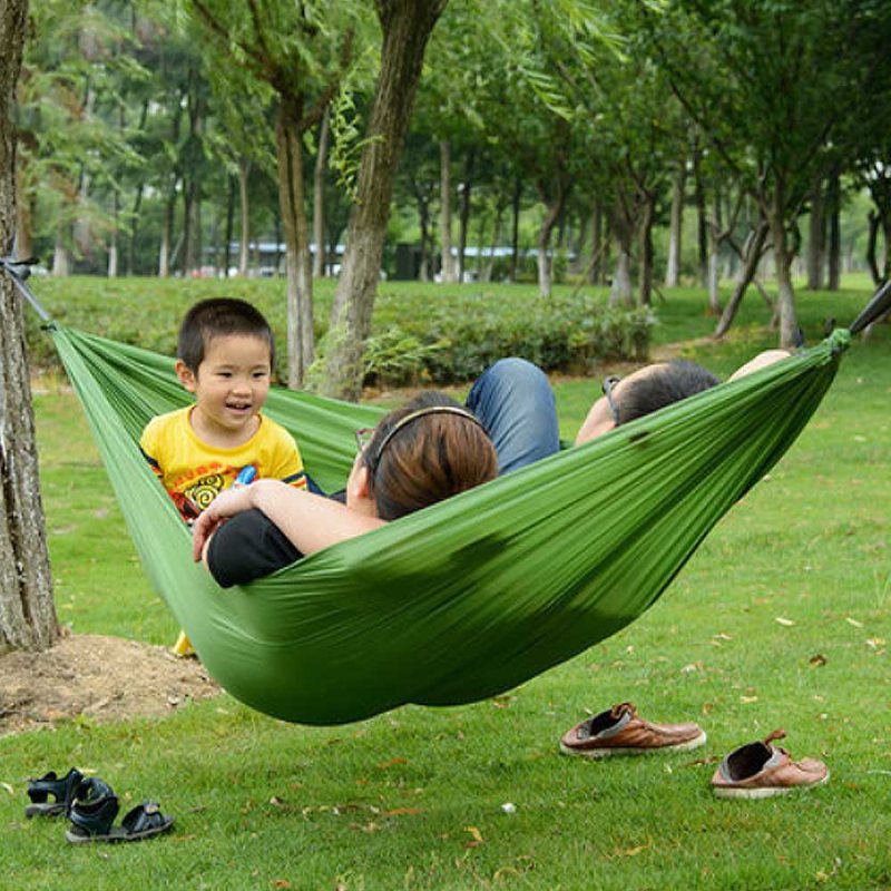 Płócienny Hamak Dla Entuzjastów Outdooru Silna Siła Nośna Łóżeczko Dziecięce Mocno Wiąże Siatkę Leisure Swing