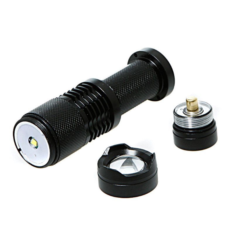 Wodoodporna Latarka Led Q5 2000lm 3 Tryby Zoomable Samoobrona Bez Szoku Tazer Mini Długopis