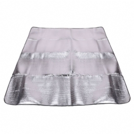 Zewnętrzna Wodoodporna Aluminiowa Mata Membranowa Pogrubienie Namiot Kempingowy Plażowa 200x150 cm