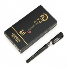 12 Szt. Długopis Żelowy O Dużej Pojemności 1.0mm Carbon Bold Pen Czarny Biznesowy Grube Materiały Biurowe