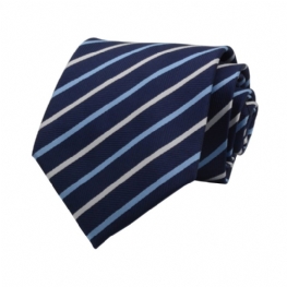 Męski Krawat Biznesowy 8 cm Rękodzieło Unikalny Wzór W Paski Krawaty Biznesowe — Różne Style