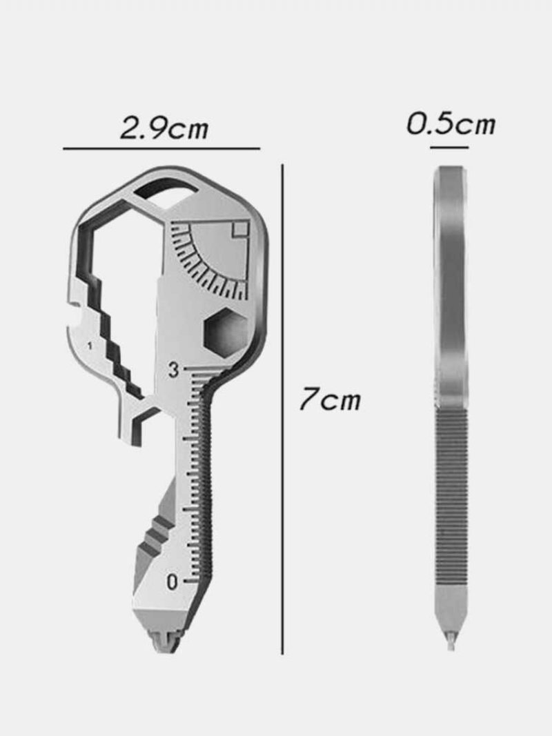 1 Pc 24 W 1 Zestaw Edc Mini Wielofunkcyjny Śrubokręt Kształt Klucza Wkrętaki Płaskie Brelok Otwieracz Do Butelek Kieszonkowy Sprzęt Naprawczy