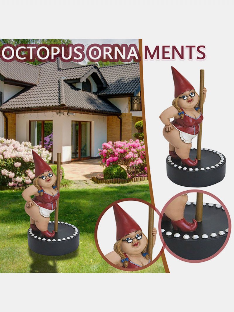 1 Pc Gnome Dwarf Boże Narodzenie Święto Dziękczynienia Ozdoba Urodzinowa Słynna Piosenkarka Gwiazda Filmowa Taniec Monroe Żywica Dekoracja Do Przydomowego Ogrodu Festiwal Prezent