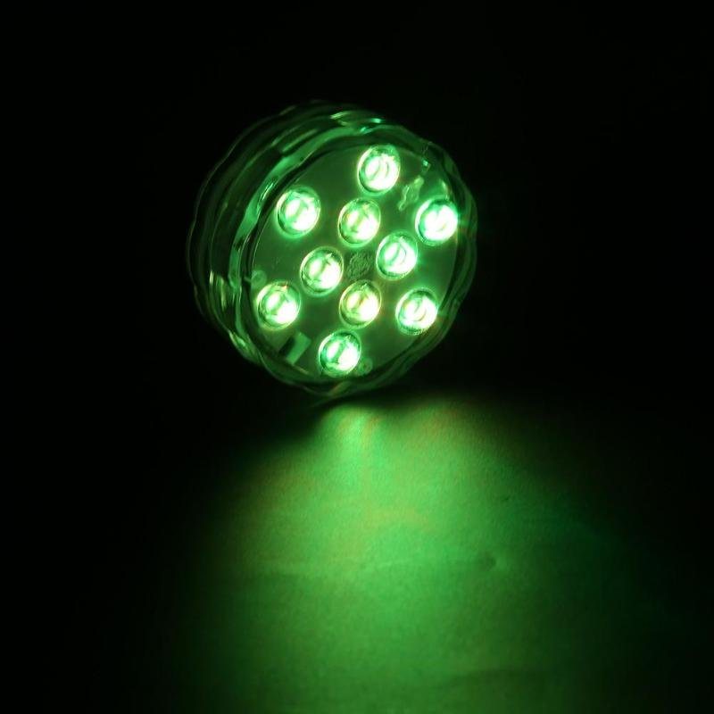 12 Led Rgb Zatapialne Światło Podwodna Wodoodporna Lampka Nocna Fontanna Akwarium Wystrój Ogrodu