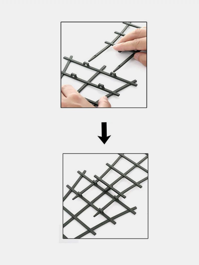 2/4/6/8 Sztuk Plastikowa Nałożona Roślina Ogrodowa Wsparcie Diy Pierścienie Do Wspinaczki Kwiat Winorośli Wspinaczka Rack Balkonowa Kratka Kwiatowa