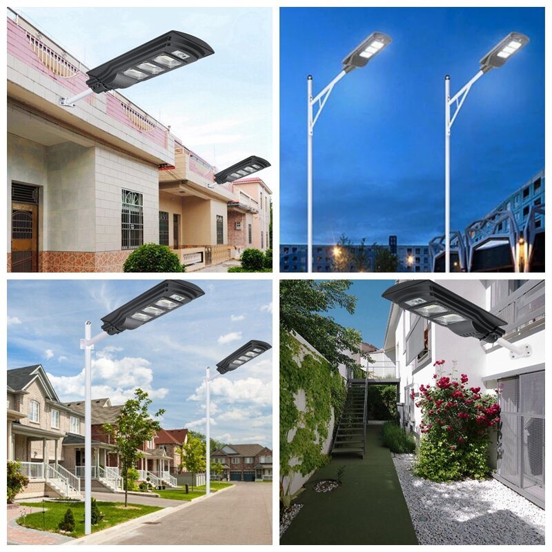 Augienb 120 W / 240 W / 360 W Solar Led Kinkiet Radar Street Light Super Bright Pir Motion Sensor Lampa Bezpieczeństwa Do Ogrodu