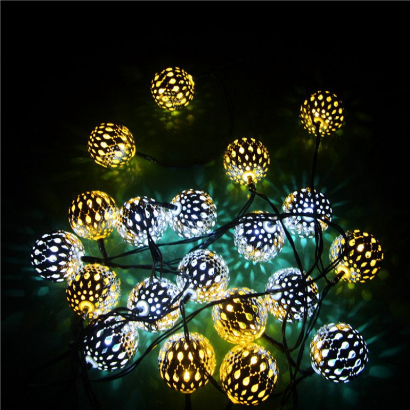 Kcasa Ssl-12 Led 4.8m 20led Ogrodnictwo Panel Słoneczny Light Ball Holiday Garden Party Wedding Decoration