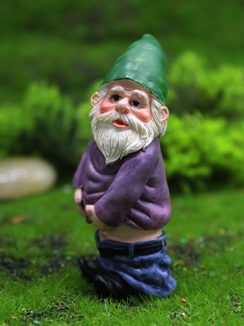 Krasnoludki Śmieszne Miniatury Baśniowy Ogród Sika Pijany Gnome Elf Ozdoby Rękodzieło Outdoor Żywica Bonsai Dekoracja Ogrodowa