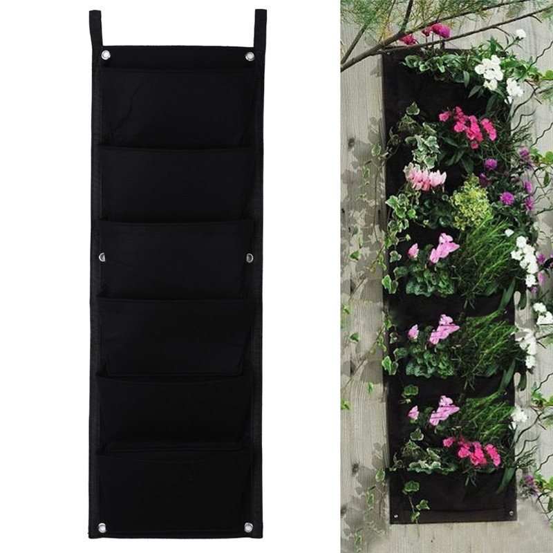 Ogrodnictwo Grow Pocket Indoor Outdoor Wall Hanging Sadzenie Torba Do Przechowywania