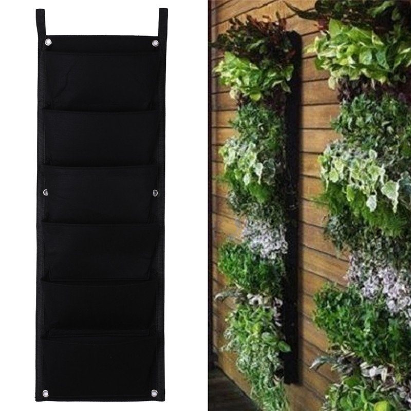 Ogrodnictwo Grow Pocket Indoor Outdoor Wall Hanging Sadzenie Torba Do Przechowywania