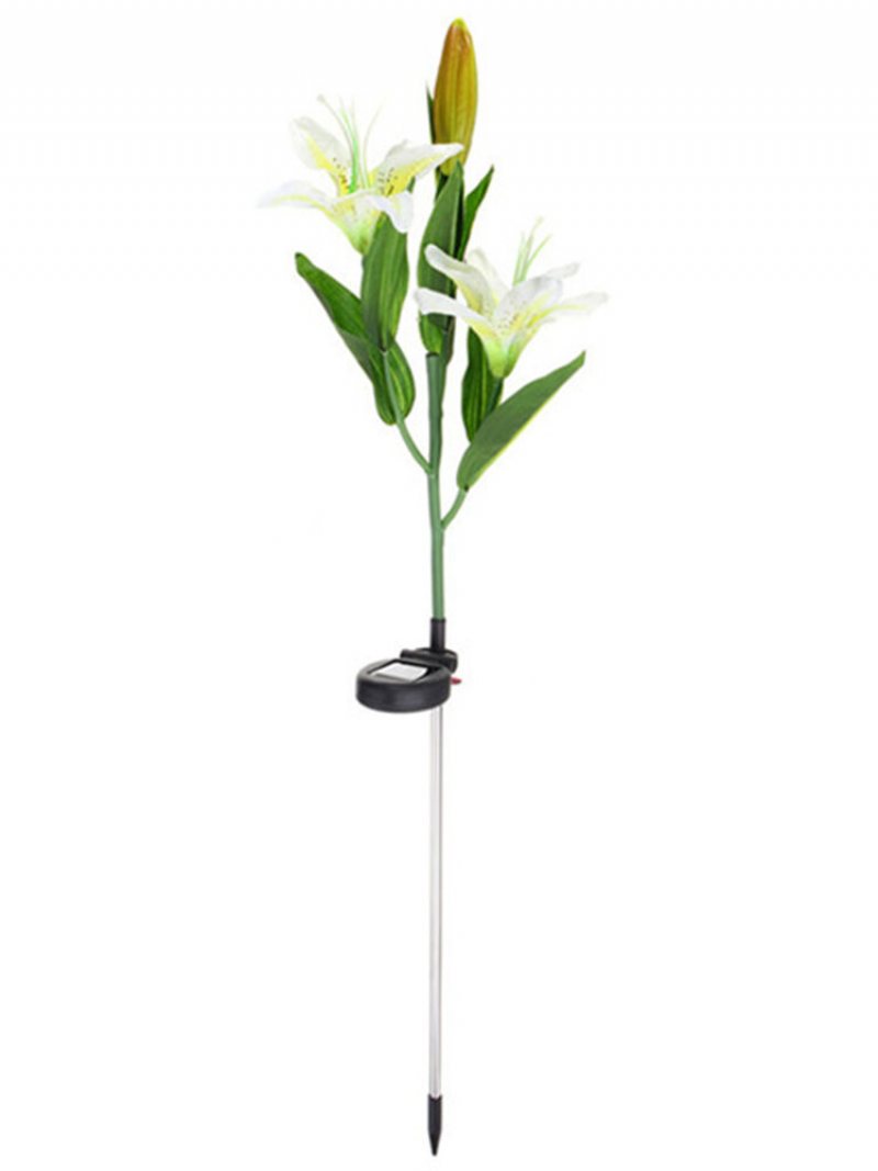 Solar Power Flower Garden Stake Lampa Krajobrazowa Outdoor Yard Lily Light