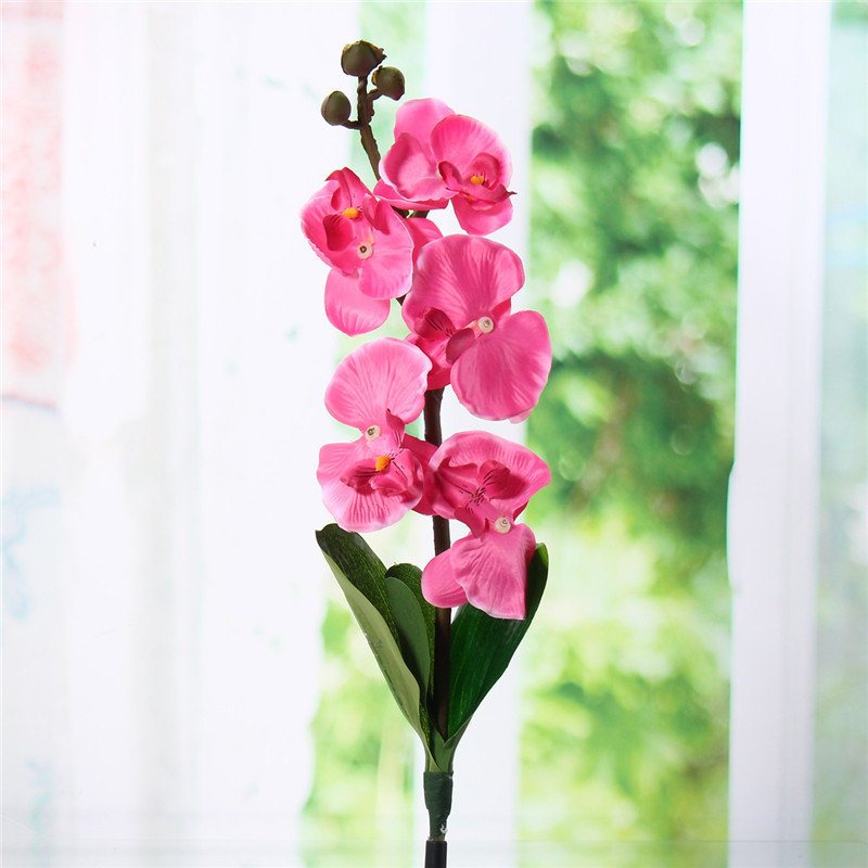 Solar Power Phalaenopsis Garden Stake Lampa Krajobrazowa Butterfly Orchid Outdoor Yard Light