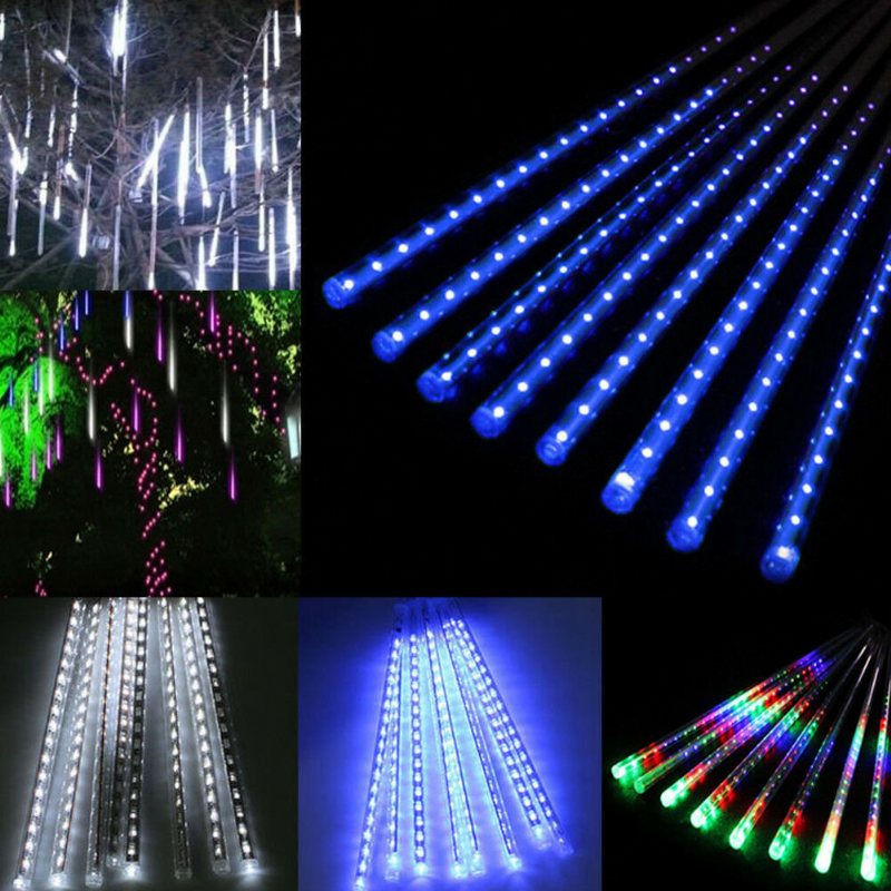 Wodoodporne Zewnętrzne Rurki Led Meteor Rain Fairy String Light Christmas Garden Użyj Domowego Ogrodu