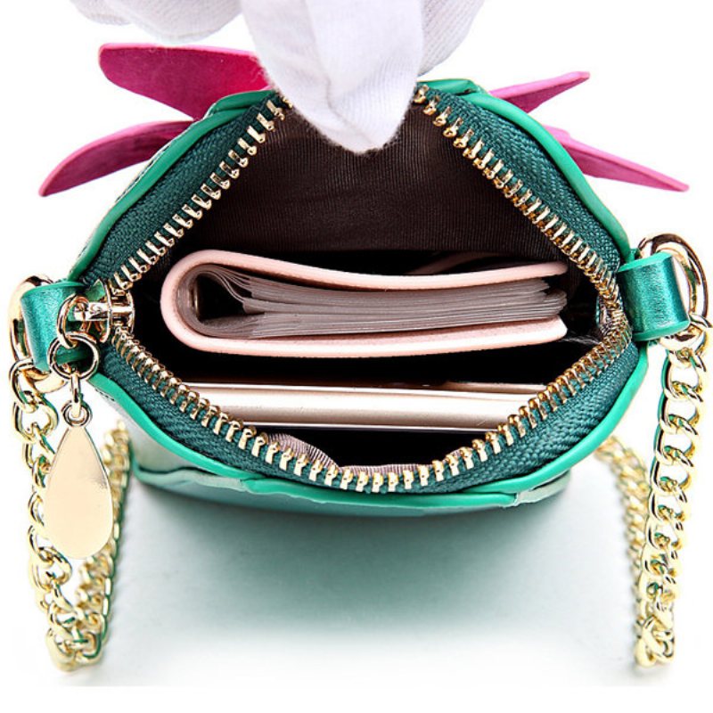 6-calowy Telefon Komórkowy Pu Leather Women National Style Flowers Chain Crossbody Torba Na Ramię