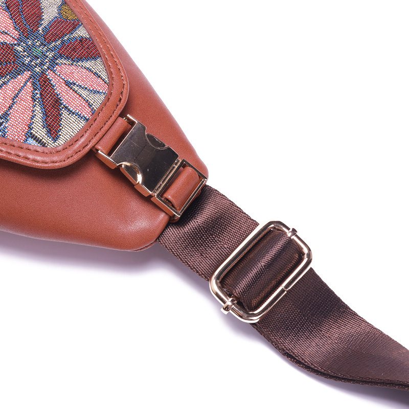 Brenice Haftowane Kwiatowe Torby Na Klatkę Piersiową Vintage National Crossbody