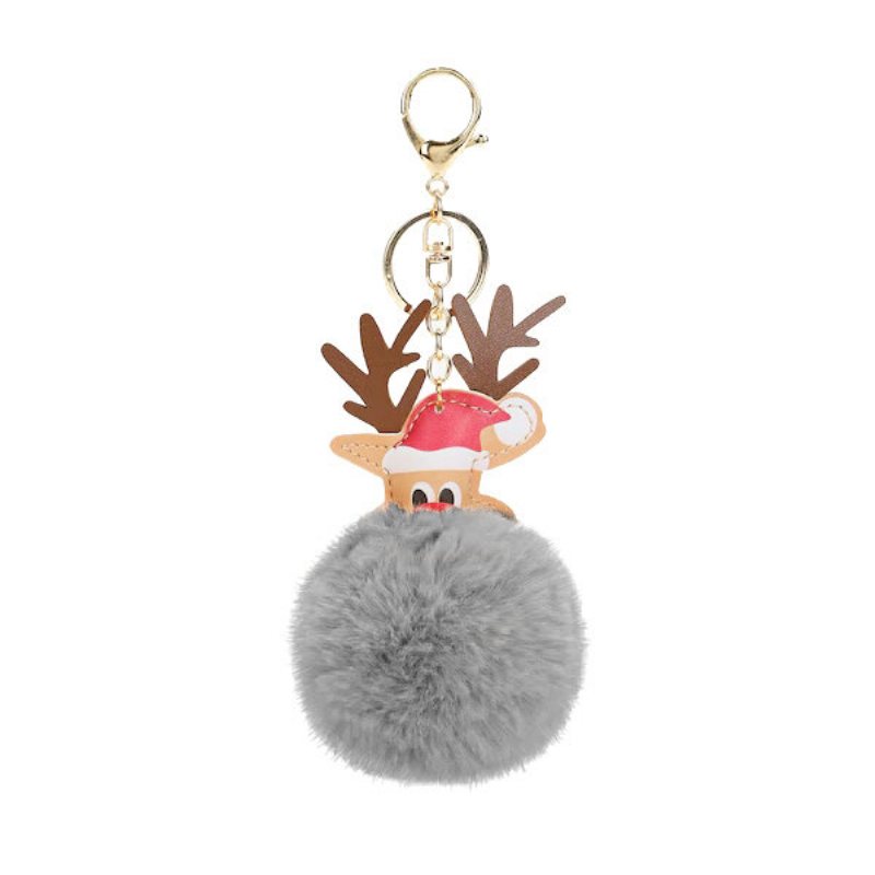 Cartoon Antler Fur Ball Wisiorek Akcesoria Do Toreb Dla Kobiet