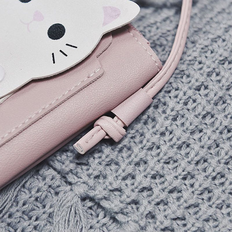 Cartoon Cat 5.5-calowa Torba Na Telefon Na Ramię Torby Crossbody Hang Bag