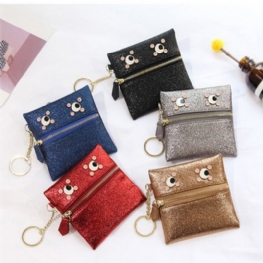 Cartoon Eyes Pearlite Layer Torby Na Monety Card Holde Key Bags Torebka