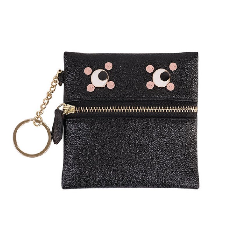 Cartoon Eyes Pearlite Layer Torby Na Monety Card Holde Key Bags Torebka