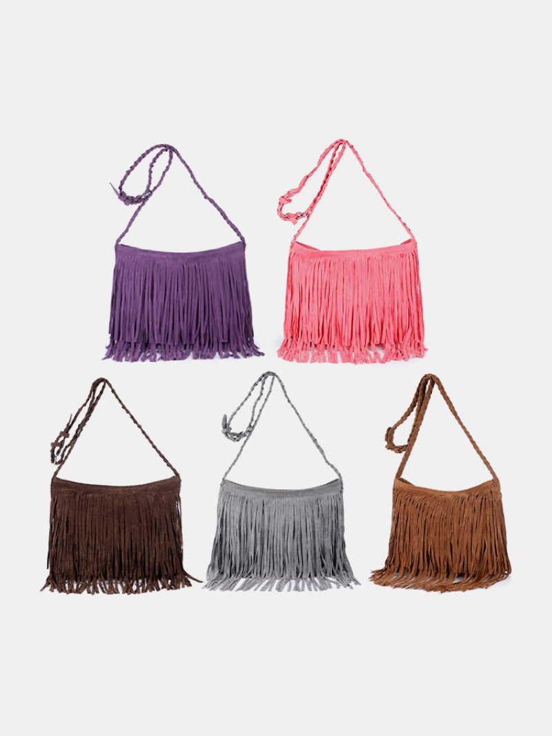 Dacron Fashion Retro Tassel Torebka Crossbody Z Ozdobną Ozdobą