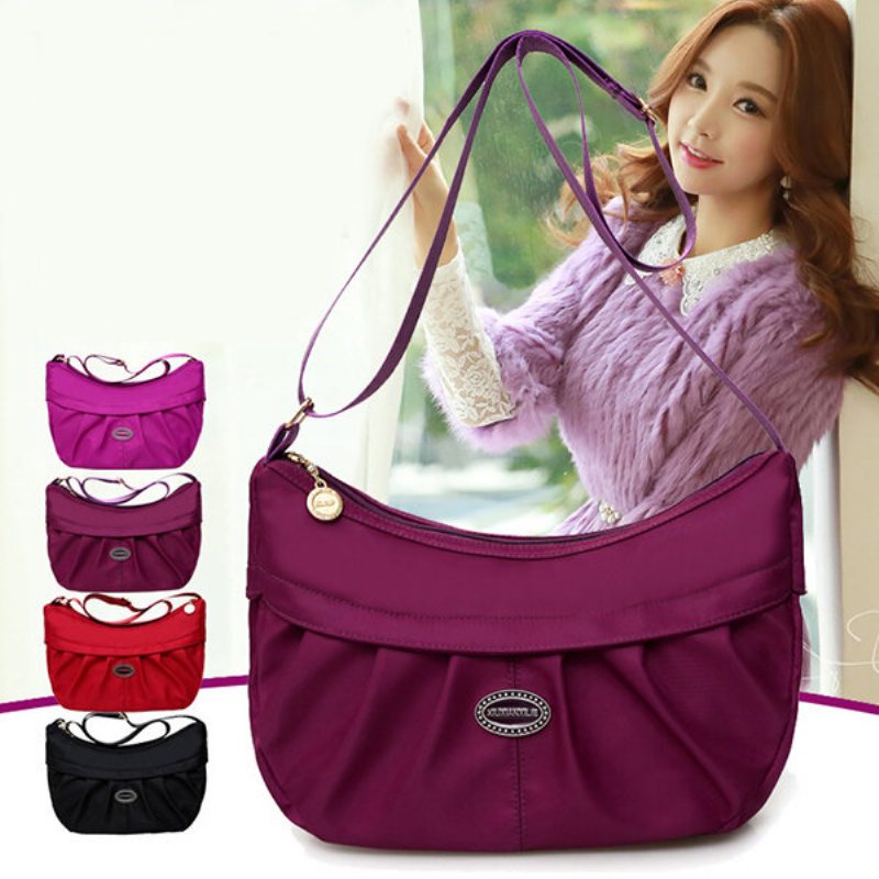 Damska Nylonowa Torba Na Zakupy Dumpling Bag Elegancka Crossbody