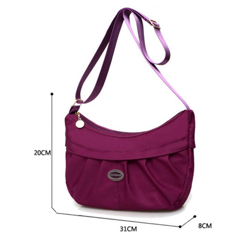 Damska Nylonowa Torba Na Zakupy Dumpling Bag Elegancka Crossbody