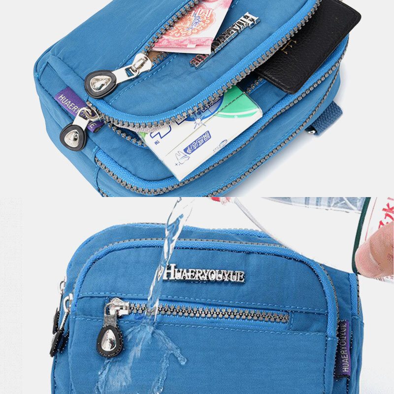 Damska Solidna Wodoodporna Wielofunkcyjna Torba Crossbody