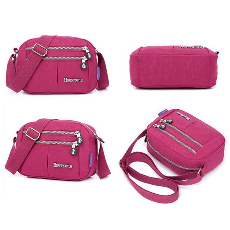 Damska Torba Crossbody Z Wieloma Kieszeniami Wodoodporna Nylonowa