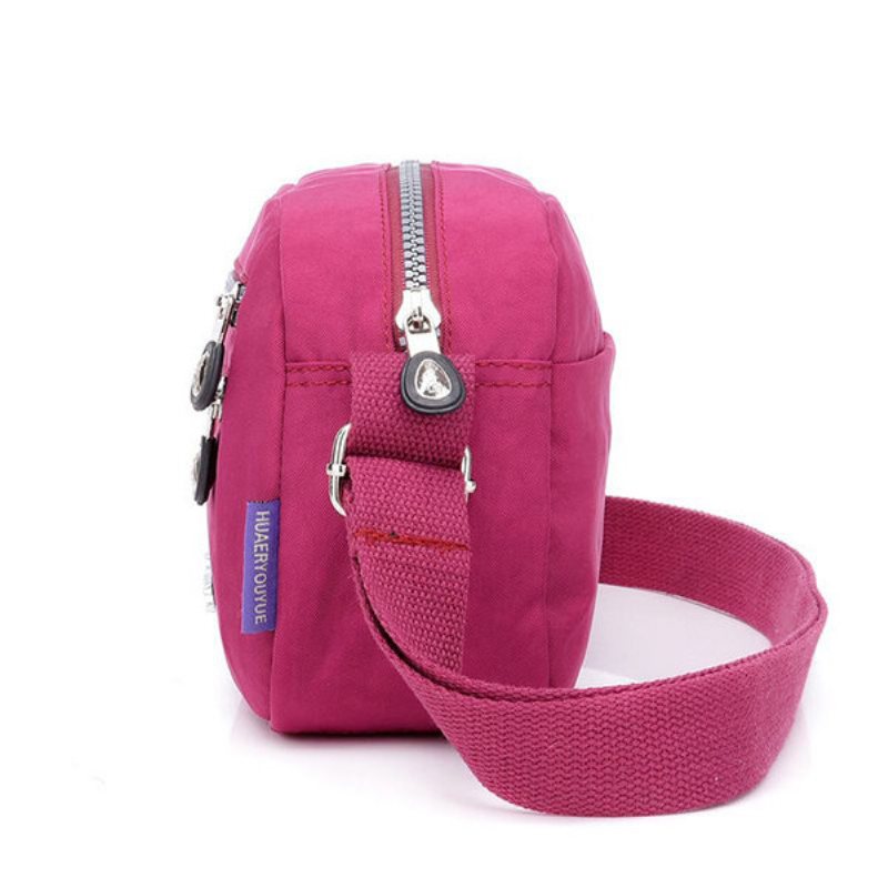 Damska Torba Crossbody Z Wieloma Kieszeniami Wodoodporna Nylonowa