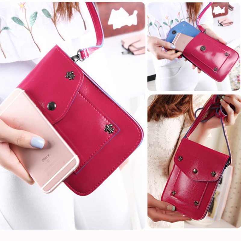 Damska Torba Na Ramię W Stylu Retro Vintage Nit Pu Crossbody Mała Na Telefon